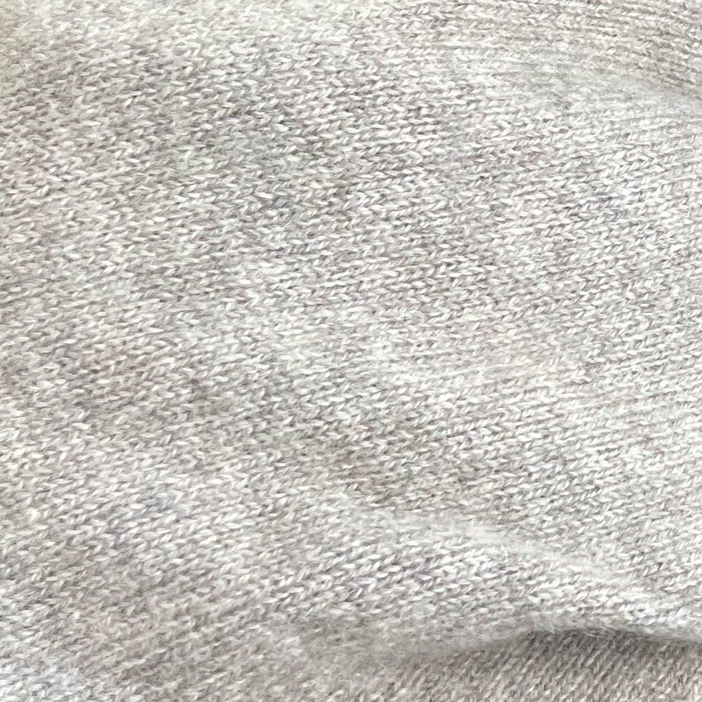 100% Cashmere Christian Siriano Beige Mustard Crewneck Sweater Colorblock - Picture 10 of 10